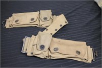 U.S. WW1 Mills Canvas Ammo Belt - Dated 1918