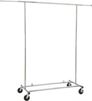 $60 Rolling Clothing Garment Rack with Wheels