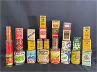 Expensive collection -early advertising spice cans