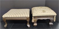 Wood Upholstered Footstools