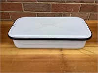 Vintage Enamel Ware Rectangular Pan