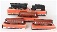 LIONEL 2025 LOCOMOTIVE, TENDER, & 3 CARS w/ BOXES