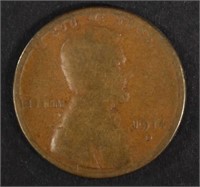 1914-D LINCOLN CENT, GOOD KEY DATE