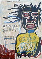 Jean-Michel Basquiat - Painting on Cardboard