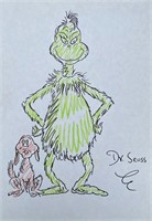 Dr. Seuss Drawing on Paper