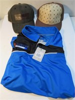 Kawasaki & Suzuki Ball Caps & Lrg Dealers Shirt
