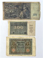 1910s-20s German Large Inflationary Notes