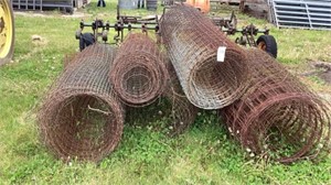5 partial rolls of assorted fencing, various
