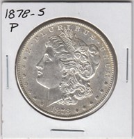 US Coins Morgan Silver Dollar 1878-S