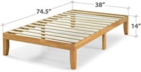 ZINUS Moiz Wood Platform Bed Frame Twin