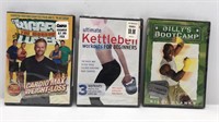 3 New Sealed Dvd Movies Billy's Boot Camp, Kettle