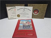 US  Military Marine Certificate & Book