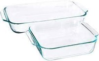 $55 Clear Glass Baking Dishes 2 Piece