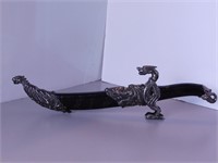 Dague cérémoniale; garde/fourreau avec dragons