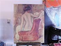Reproduction de Renoir 'Nu dans une Chaise'