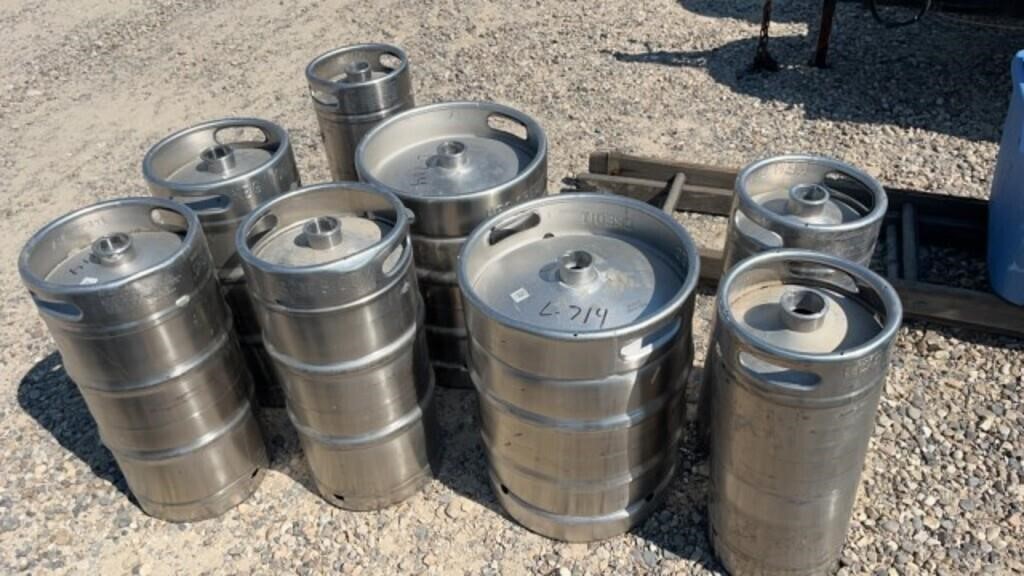 Large Assortment Of Kegs