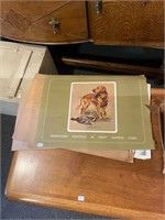 Assorted Hunting Dog and Nautical Prints