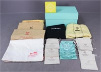 Designer Dust Bags, Boxes: Louis Vuitton, Chanel+