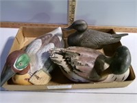 3 Ducks, 2 resin, 1 ceramic