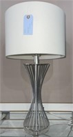 Silver Tone Table Lamp