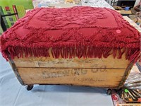 FOOTSTOOL MADE FROM A OLD BOX