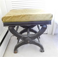 Victorian adjustable piano stool
