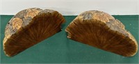 Burl?? Wood bookends