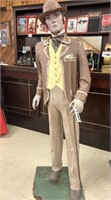 Paper Mache Male Mannequin, (Approx 5' tall)