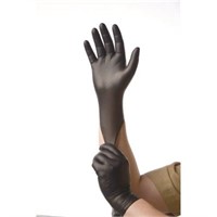 Powder Free Black Nitrile Gloves - M - 300 Gloves