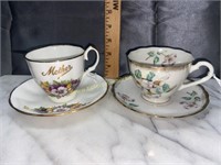 Bone china mother and japan dogwood cup and