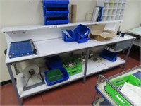 Steel Framed, 2 Tier Bench & Shelves 2400mm