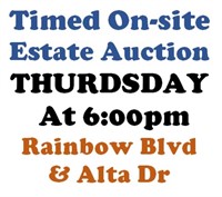 WELCOME TO OUR THURSDAY@6pm ONLINE PUBLIC AUCTION