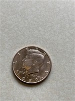 1989 Kennedy half dollar