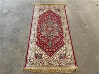 64" x 31" Persian Silk Rug