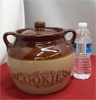 Vintage stoneware, oven proof cookie jar