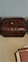 Genuine leather ottoman 23" deep x 30" wide