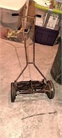 Old reel push mower