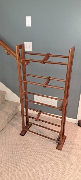 Wooden shoe rack 48 1/2" tall x 23" wide