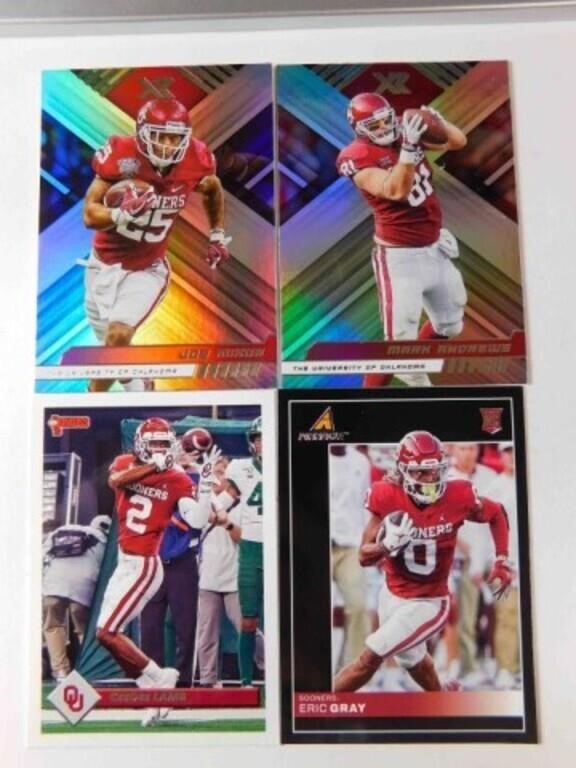 4 OU Sooner football player cards