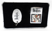 SEALED 1997 BEATLES ZIPPO W/ KEYCHAIN IN TIN BOX