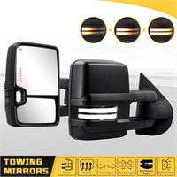 Tow Mirrors Smoked Switchback Heated For 2007-2014