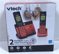 New VTECH 2 Handset Cordless Digital Answering
