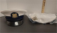 US Coast Guard formal hat w/ weather guard cover.
