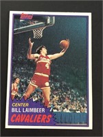 1981 Topps Bill Laimbeer Rookie Card Pistons