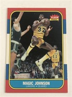 1986 Fleer Magic Johnson Card #53 Lakers HOF 'er
