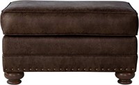 Roundhill Furniture Leinster Faux Leather Ottoman