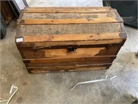 Wooden camel back trunk