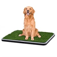 Dog Grass Pad with Tray, Artificial Grass Pee Pad