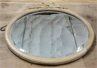 Antique Merriam, Hall & Co. Oval Mirror