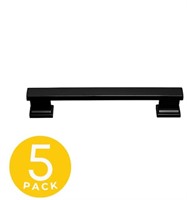 Modern Black Cabinet Handle/Pull 5pk